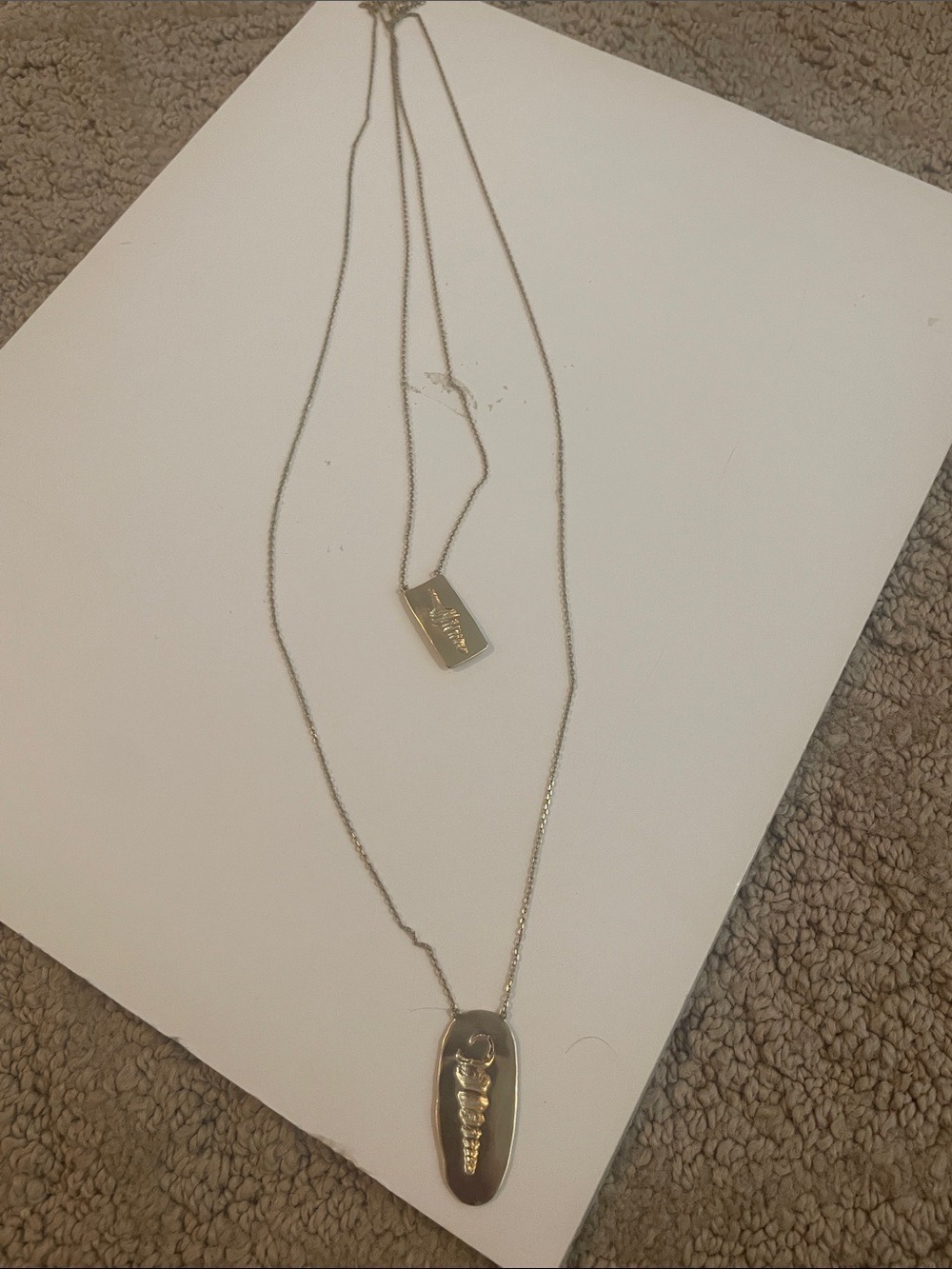 Stella & Dot Double-Layer Gold-Tone Pendant Necklace